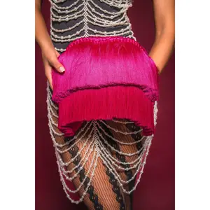 RAZZLE DAZZLE TASSEL CLUTCH
