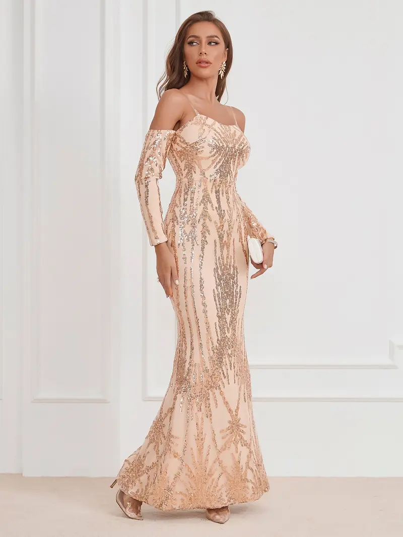 rose gold sequin detail long sleeve bodycon dress - TikTok Shop rose gold sequin detail long sleeve bodycon dress - TikTok Shop