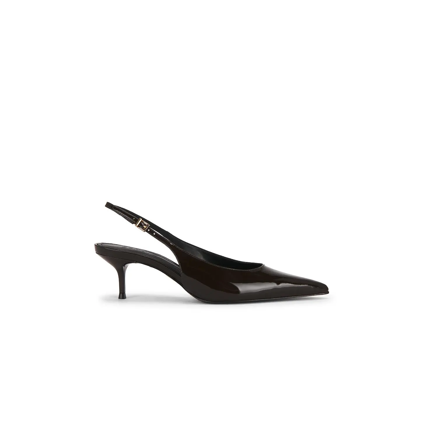 Schutz Paola Mid Slingback Pump in Dark Brown