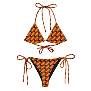 Ice Gold & Green string bikini