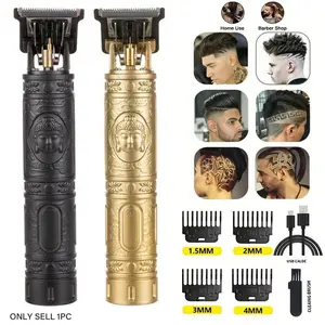 T9 Rechargeable Electric Hair Clipper and Beard Trimmer, Cordless Hair Clippers, Barber Hair Clippers, USB Fade Clipper, Versatile Grooming Tool for Men, Portable Hair Cutting Machine for All Body Hair