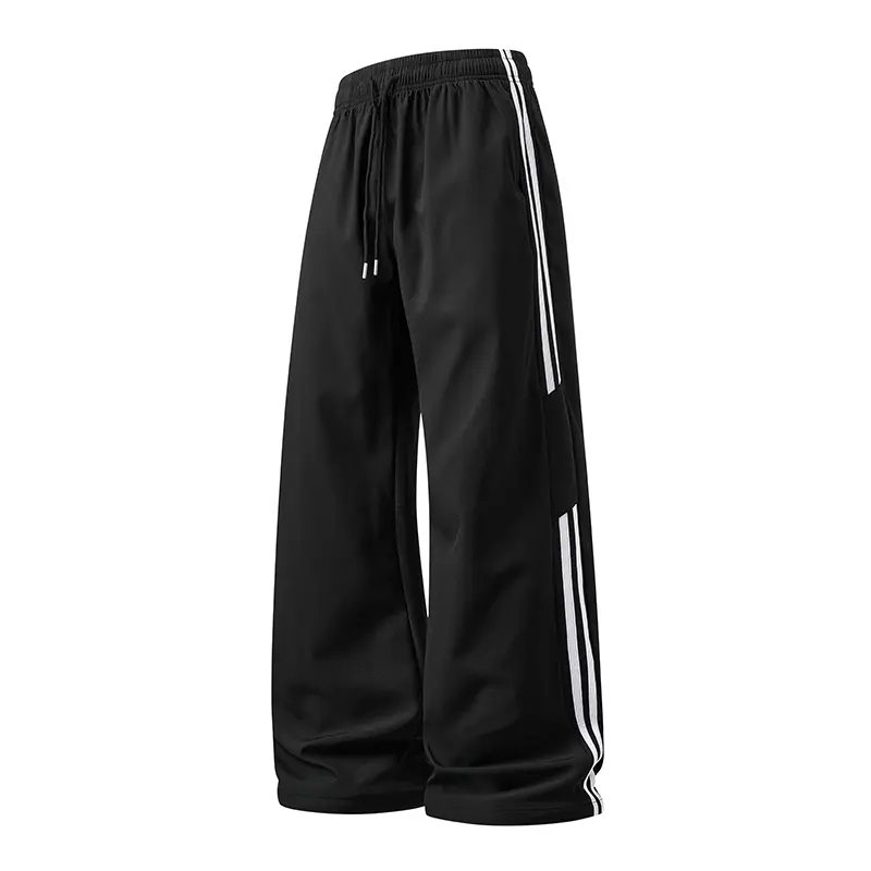 freeship Men’s  boys’ sports with pockets, solid color training/jogging ,straight street-style design, fashionable basic wide-leg jogger  for men bagg sweatpants black gym workout clothes shorts summer fit bottoms Casual Loose-Fit Drawstring Pants slacks