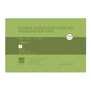 MEEDEN Watercolor Paper Block, Textured Surface Watercolor Paper, Cold Pressed, 20 Sheets (140lb/300gsm) Art Paper for Watercolor Gouache Ink Acrylic and More