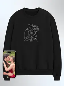 Soulmate Custom Embroidered Photo Sweatshirt