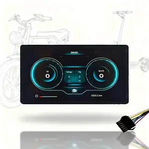 H8 Electric Bicycle Tft High Bright Display, Bluetooth-compatible APP Sync & Phone Navigation Projection, 18v-60v Universal, Ideal Gift for Cyclists