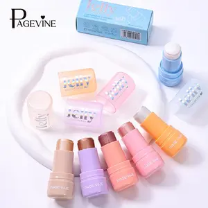 Jelly Highlighter Eye Shadow Stick Face Glow Sticks with Watery Radiant Finish Easy Blend Long Lasting Multi Use Cream Highlighter Makeup
