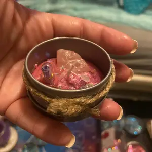 Pink come to me love candle