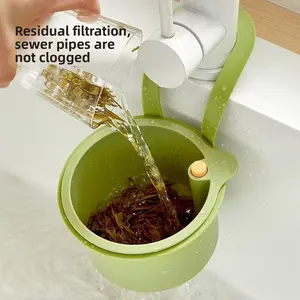 Cheap Kitchen Gadgets Alert! Hangable Kitchen Sink Drainage Strainer, Push- Push Auto Dump Basket, Multi-Functional Sink Strainer Lift Basket for Kitchen Garbage Collector kitchen gadgets