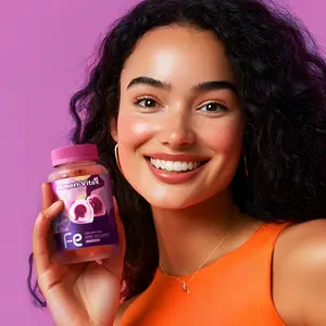 Ameri-Vita Iron Gummies, Blood Builder to Supports Anemia, Fatigue, Paleness & Dizziness - Dietary Energy Supplent, for Women and Men with Folate, Vitamin C, B6 & B12 - 60ct for Postpartum Anemia Blood Nourishing Supplement Healthcare