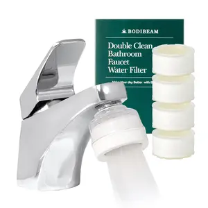 6 months set water filter for sink faucet and replacement set sink water filter vitamin c gel nsf certified removes impurities chlorine and rust skin hydration made in korea