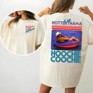 Hotter Than A Hoochie Coochie Two Sides Tshirt Sweatshirt Hoodie, Chattahoochee Jackson Country Song, Hot Summer Shirt, Unisex Sweater Pullover Tee