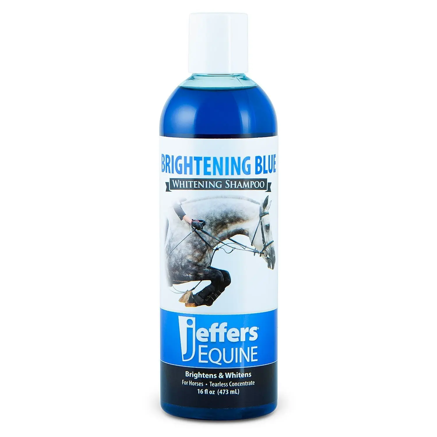 Jeffers Equine BRIGHTENING BLUE Whitening Horse Shampoo Jeffers Equine BRIGHTENING BLUE Whitening Horse Shampoo