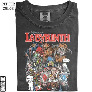 Goblin City Vintage Shirt, Labyrinth Movie Fan Shirt, 90s Horror Film Shirt, Cotton Casual Tee, Gift For Fan, Trendy Shirt, Trendy Shirt, Trending Shirt