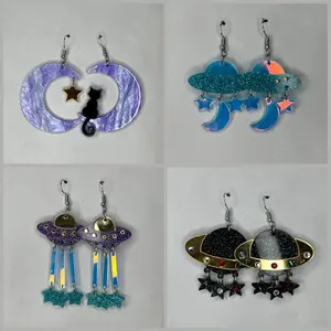 Space Alien earrings