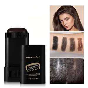 Portable Hair Dye Stick with Brush, Three Color Designs, Natural Look, Quick Coverage, Fashionable Styling Tool