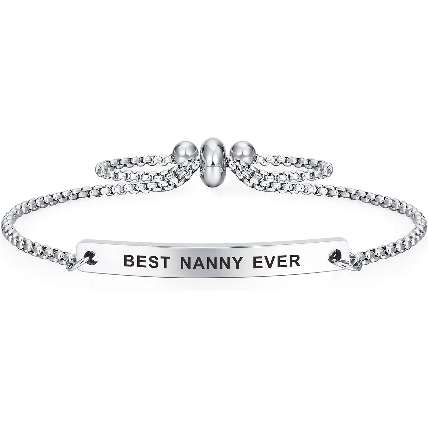 Best Nanny Ever Gifts, Cute Fashionable Nanny Mothers Day Birthday Bracelet Jewelry Present