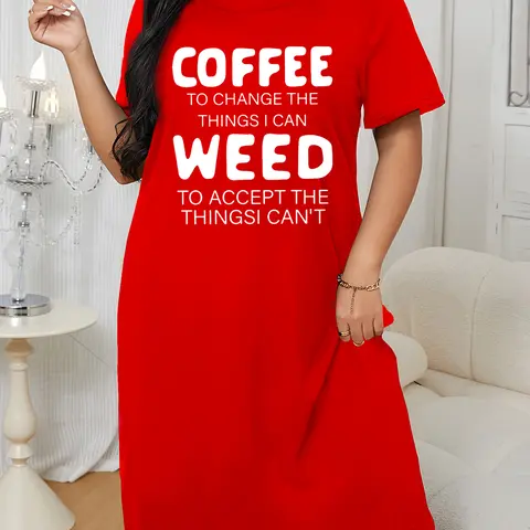 Women V-Neck Short Sleeve SummerDresses 2026 Spring Casual Loose T-Shirt Tunic Short Dress Pajamas with vestido  de nightdress woman Cute Short Printed Nightgown gown night trevino ash mariana Red Nightwear Womenswear Loungewear Comfort Crewneck Fitted