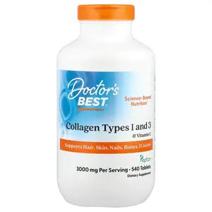 Doctor's Best Collagen Types 1 and 3 & Vitamin C, 540 Tablets