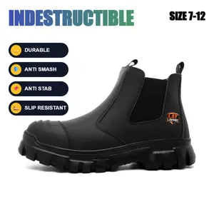 SpringStatements Lightweight Brown Steel Toe Industrial Protective Footwear Work Sneakers Puncture-Proof Splash-Proof Smash-Proof Anti-Slip Breathable Men Women Durable Industrial Construction Sneakers Outdoor Heavy Duty Protective Gear