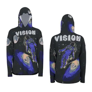 VISION All-Over Print Sports Hoodie With Thumb Holes