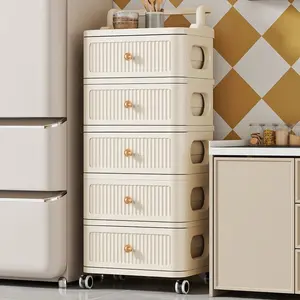 Drawer Storage Cabinet Office Plastic Multi-Layer Organizer Student Dormitory Desk Underneath Stationery Rack Bedside Table