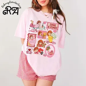 Junie B Jones Valentine Doodle Style Shirt, Junie B Jones Education Sweatshirt, Teacher Valentine Hoodie, T-shirt, First Grade Teacher Gifts B