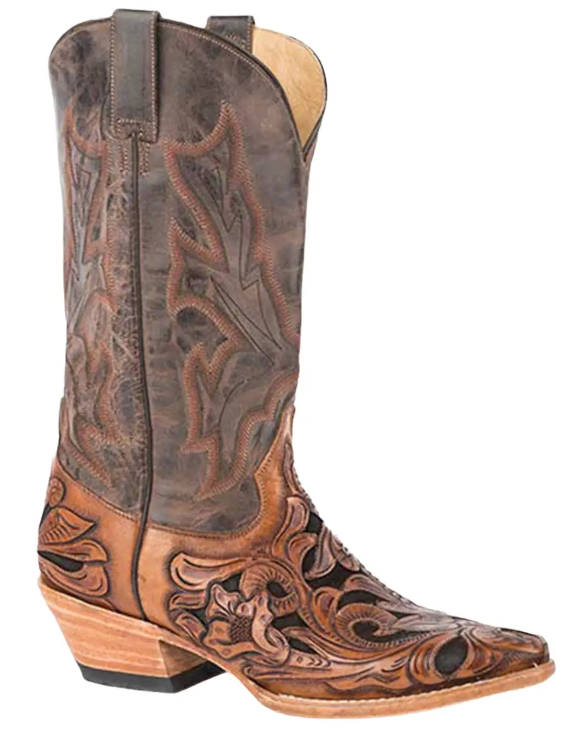 Stetson Men's Men'S Wicks Hand Tooled Western Boot Snip Toe - 12-020-6161-1610