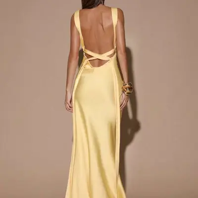 hunter green dresses for women Dark Hunter Green Shiny Satin Long Dress With Open Back And Beaded Lac