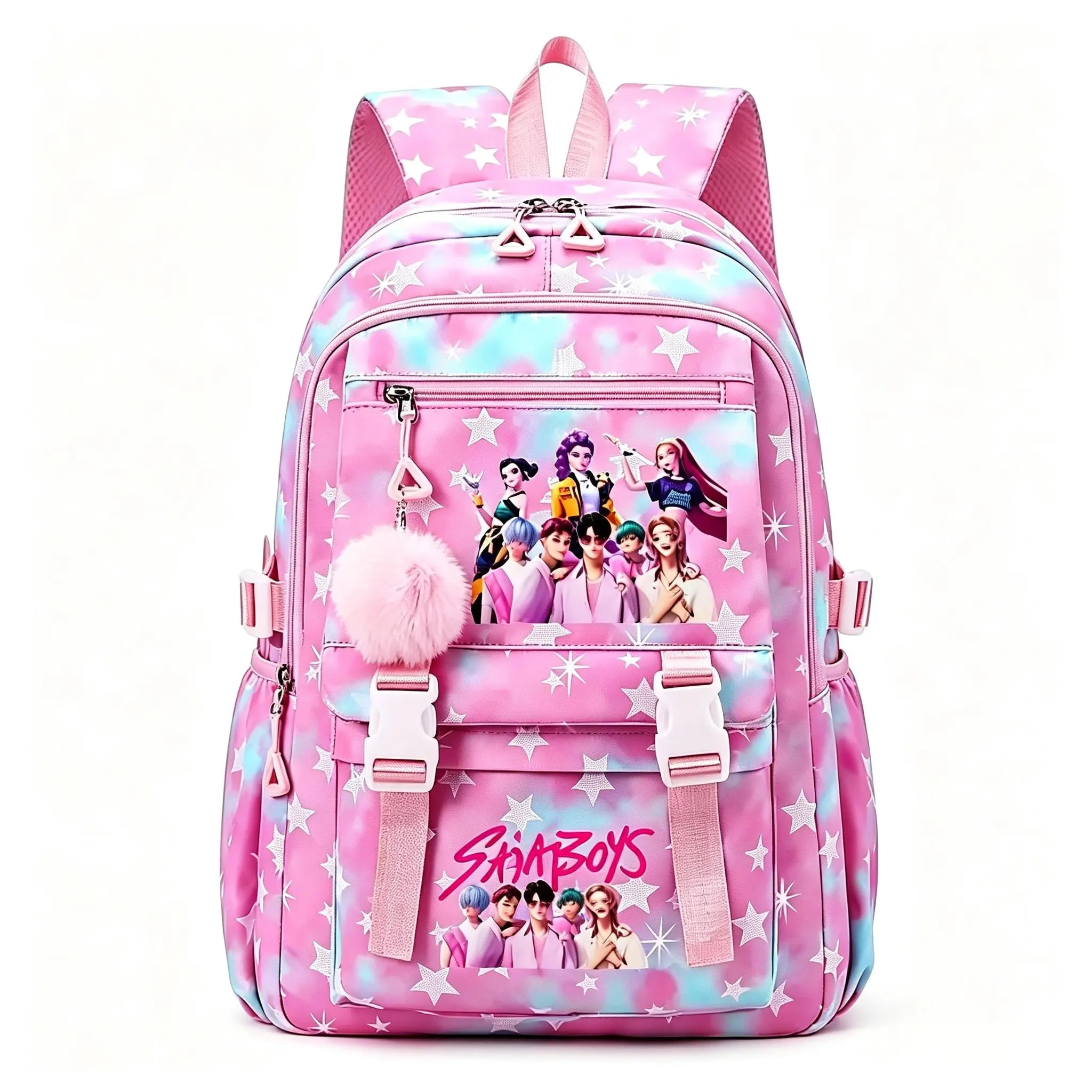Large Girls' Multi-Function Cute SchoolBackpack, ZipTablet & LaptopProtection Bag, Travel Bag for Phones&Electronics Accessories, MultiFunction Backpack