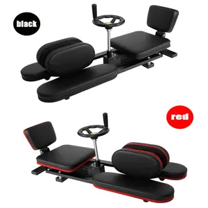 Split Machine for Flexibility & Hip Stretching, 550 LBS Heavy Duty Steel Frame Home Gym Equipment, Leg Split Stretcher Machine for Yoga, Dance, Martial Arts, 38.6" D x 15" W x 16.5" H (Black,Red))