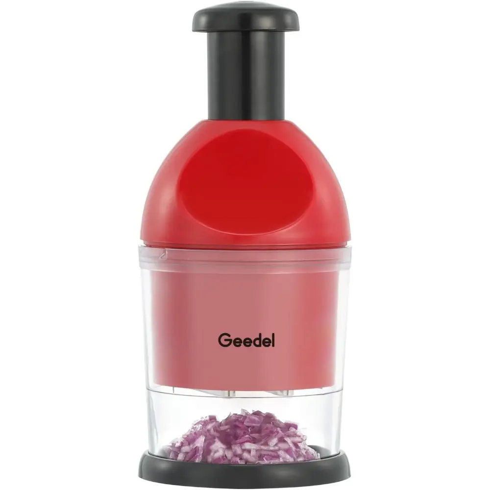 Manual Hand Food Chopper - Stainless Steel Injury-Free Dicer, Washable, Dishwasher Safe for Faster Chopping, Any Occasions with Loved Ones
