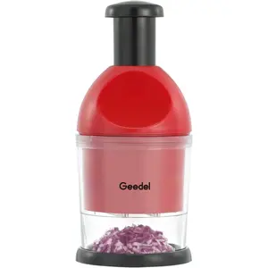 Food Chopper, Easy to Clean Manual Hand Vegetable Chopper Dicer, Dishwasher Safe for Veggies, Onions, Garlic, Nuts, Salads