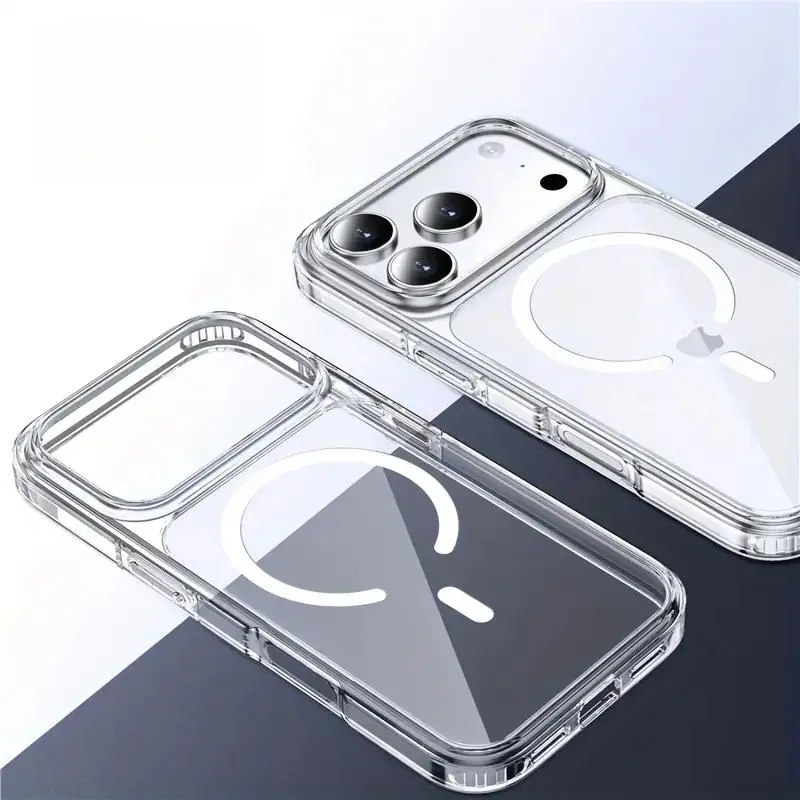 Magnetic for iPhone 17/16/15/14 Plus/13/12/11 Pro Max/ X/XS/XSMAX Case Clear, Compatible with MagSafe, Not Yellowing, Military-Grade Drop Protection