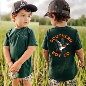 Double Side Youth & Adult Low Country Wood Duck Graphic T-Shirt, For Country Boy, Toddler Boy Clothing, Unisex Casual Daily Wear, Apparel Made In The USA		