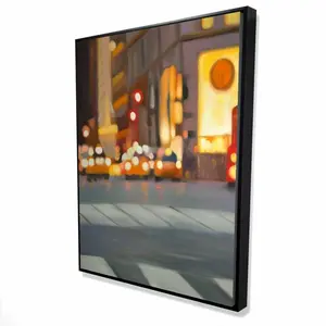 Begin Home Decor 2081-4836-CI355 36 x 48 in. Blurred View of York - Scenic Gray Framed Canvas Art