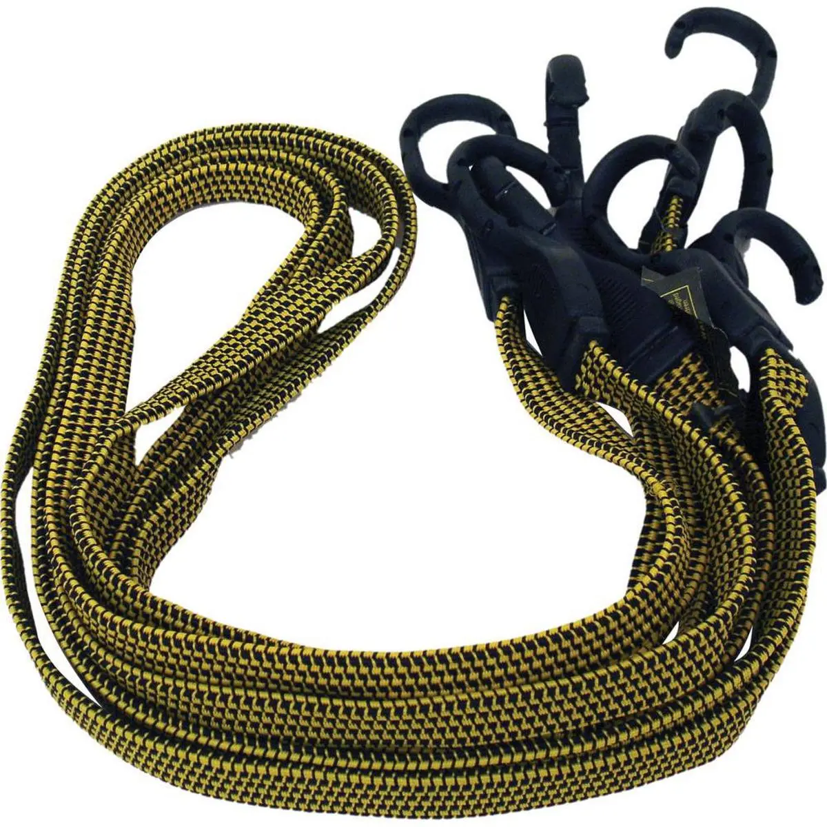 Rock N Roller Multi-Cart RBC1 Black & Yellow Flex-Straps for R2/R6/R8/R10/R12 Carts, 4-Pack