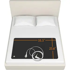 Grounding Mat for Improving Sleep, Grounding Pad for Health, Grounding Bed Mat with Grounding Cord for Working (35.5 * 23.6inch)