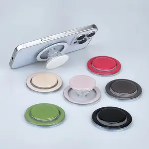 Pure Color Magnetic Phone Air Cushion Stand, Retractable Foldable Magnetic Phone Holder, Universal Mobile Accessory for Daily Use, Stable Phone Holders