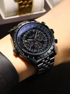 Luxury Mechanical Watch for Men, Pilot Series, Steel Band, Night Light, Waterproof, Automatic, Business Sport Casual Fashion, Gift Choice