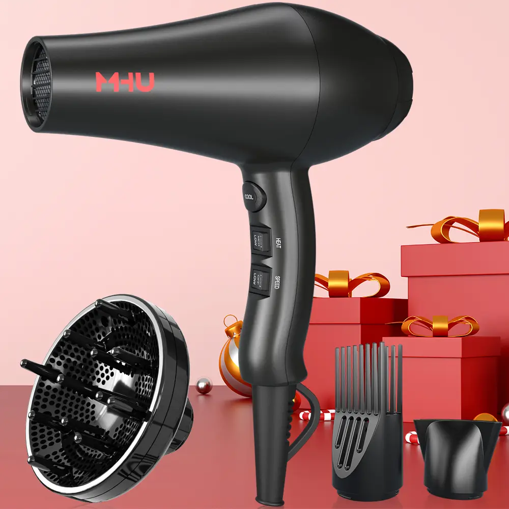 Pro Infrared Ionic Hair Dryer 1875W, 3 Heat 2 Speed & Cool Shot Button, 2.65m Long Power Cord, ALCI Plug Hairdryer Fast Drying Blow Out Straight Blower Set Air Blow Tool, Blower Dryer, Powerful Hair Dryer