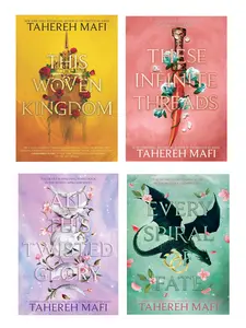 This Woven Kingdom (4 book series) A Romantasy of Forbidden Love and Prophecy Novel by Tahereh Mafi : This Woven Kingdom - These Infinite Threads - All This Twisted Glory - Every Spiral of Fate (Hardcover)