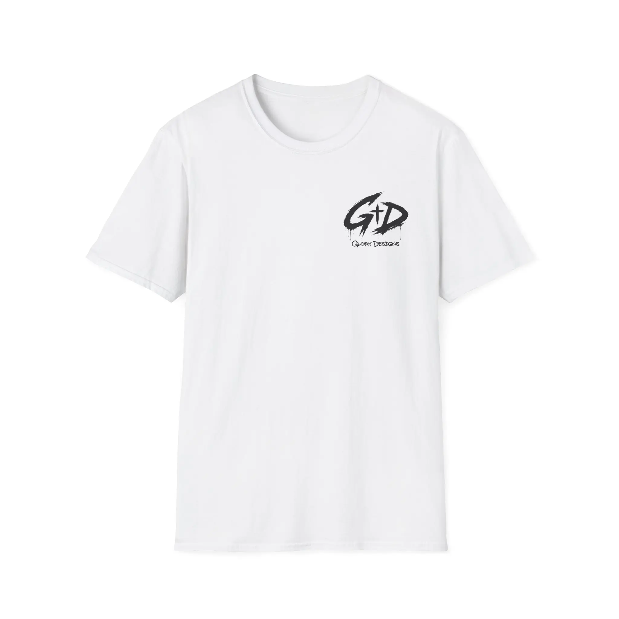 G&D Logo Tee | White Chest Logo T-Shirt, Minimal Branding Shirt