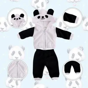 18 Inch American Doll Clothes Accessories Plush Hooded Sleepwear 43cm Sasha Doll Cute Animal Pajamas, Soft and Cozy Nightwear