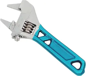Extra Slim Jaw 4-Inch/5-Inch Adjustable Wrench,