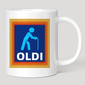 Funny Coffee Mug, 1 Count Ceramic Mug with Handle, Gift for Grandpa Grandma, Birthday Gift, Thanks Giving Gift, Stylish Coffee Mugs, Drinkware