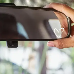 5PCS Heart &Cross Pattern Car mirror sticker ,Car Rearview Mirror Decal ,Vinyl decal