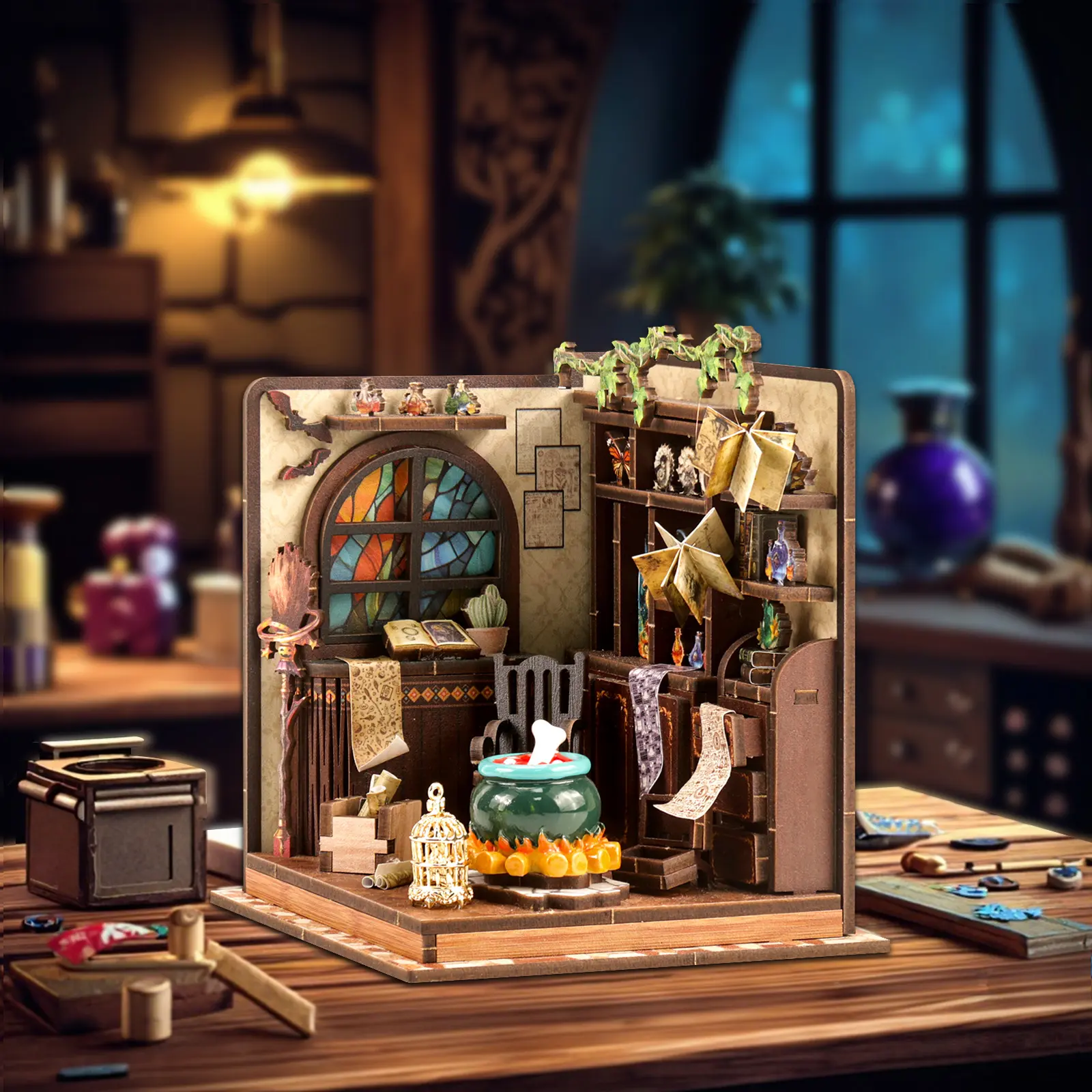 Magic Potion Workshop 3D Puzzle Kit, DIY Fantasy Craft Building Set, Creative Educational Toy for Kids & Adults