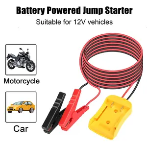 12V Battery Jump Starter Cable | Car & Motorcycle Emergency Jumper