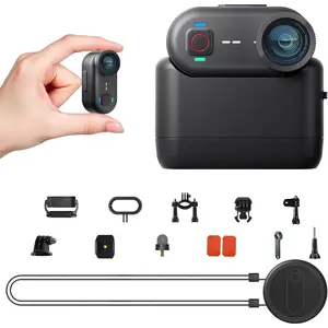 K80 Thumb Action Camera, POV mini  Camera 4K with Action Pod & Built-in 64GB, 20MP WiFi Remote Control, 6-Axis EIS Stabilization,10M  Portable  Cam for Vlogging/Motorcycling