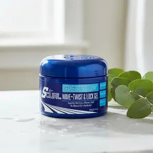 Luster SCurl Free Flow Wave Twist & Lock Gel, Ultimate Styler Delivering Superior Moisture & Hold, 9.5 oz Coconut Haircare